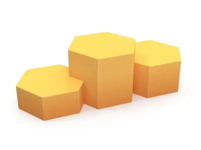 Cartoon podium 3D model