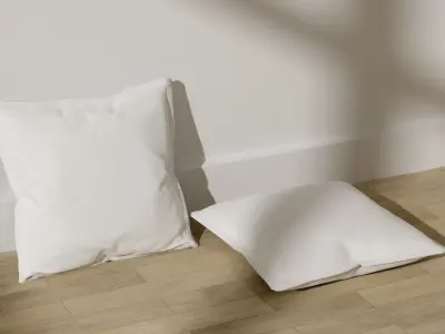 Decorative Pillows - 4 Pillow Pack - 8 Models - 24 Variations 3D model