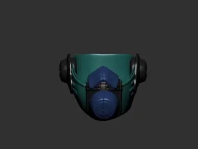 helmet high poly sculpt 3d printable  3D model 27