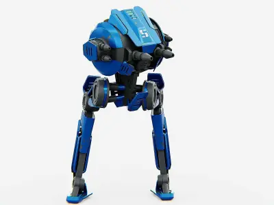 CYCLE WALKER DROID Rigged for Unreal Engine - Unity - MIXAMO  3D model