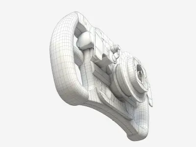 Cosworth CCW MK2 Steering Wheel Low-poly 3D model