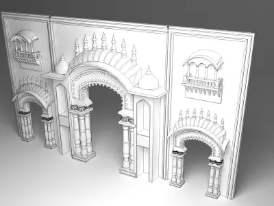 Indian Entry Gate 3D model