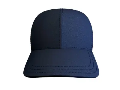 Baseball Cap New Era Fitted Sport Hat Low-poly 3D model