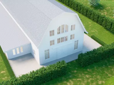 Wedding Venue Barn 3D model