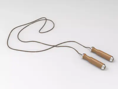 Skipping Rope Low-poly 3D model