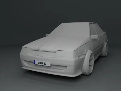 Proton Saga LMST Low-poly 3D model