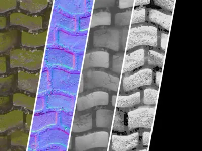 Pavement Materials 37- Paving By Snow and Mud Seamless Texture