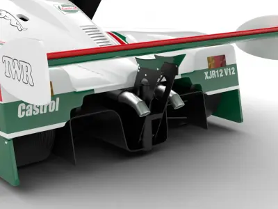 Jaguar XJR-9 Castrol Racing 1988 HQ 3d model 3D model