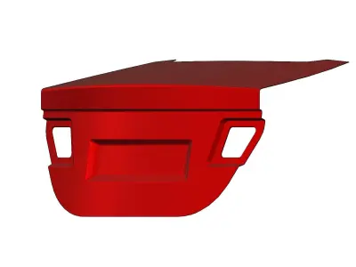 Car trunk lid panel 3D print model