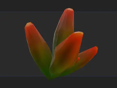 Crystal Set crystals Free low-poly 3D model