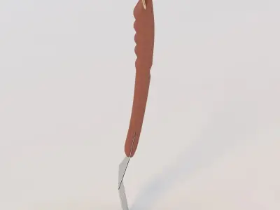 BBQ Spatula 01 3D model