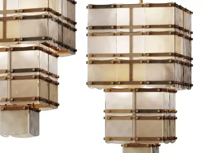 Chandelier Laurent light 3D model