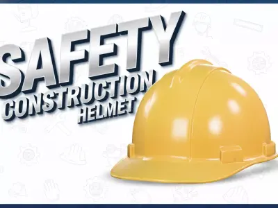 Safety Helmet   Construction Helmet Low-poly 3D model
