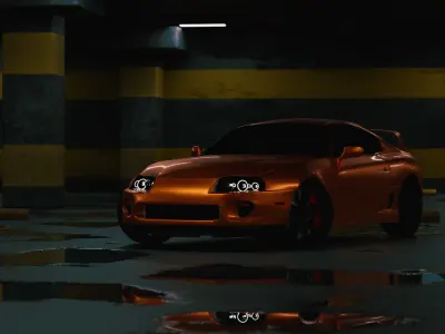 Toyota Supra A80 2002 3D model