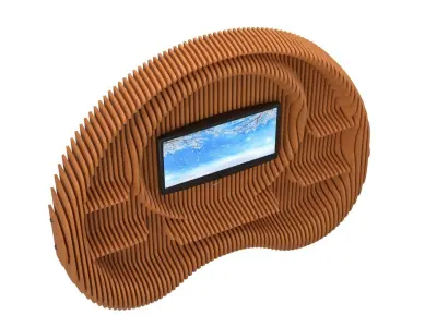 Parametric wall TV 3D model 10 3D model