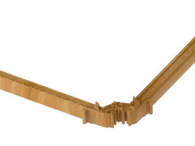 Carved picture frame STL 3D model 60