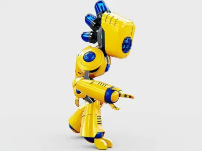 TOY BOT LOOPY  Rigged for Unreal Engine - Unity - MIXAMO  3D model