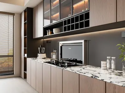 Kitchen Modern interior 79 3D model