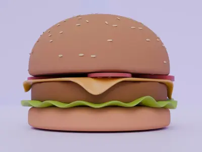 Burger Fast Food 3D model