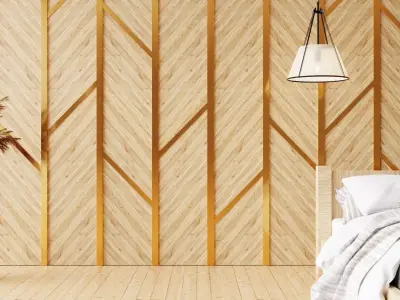 Wall wood V24 for your interior wall wood 3D model