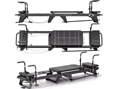 Sports trainer Pilates Reformer Machine 3D model