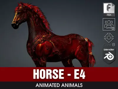 Horse-E4 3D model