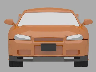 Nissan Skyline Low-poly 3D model