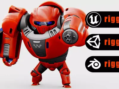 BATTLE DROID ECHO-MAX Rigged for Unreal Engine - Unity - MIXAMO 3D model