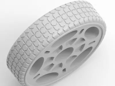 Multipurpose Wheel 2  The Ultimate Wheel for Autonomous Vehicles 3D print model