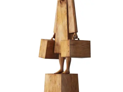 Family sculptures 3D model