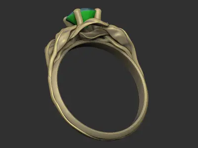 Leaf luxury design queen organic climbing soft woman 3D print model