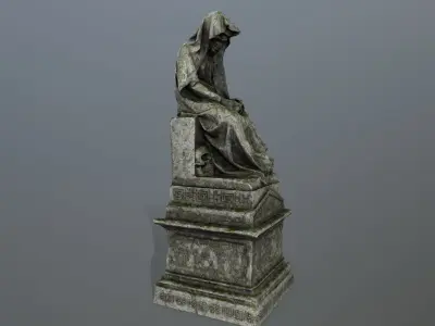 statue 1 Low-poly 3D model