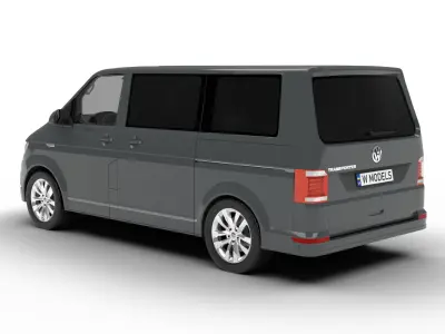 Volkswagen T6 Transporter 2019 3d model  3D model