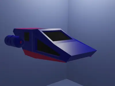 Futuristic Hover Car 3D model