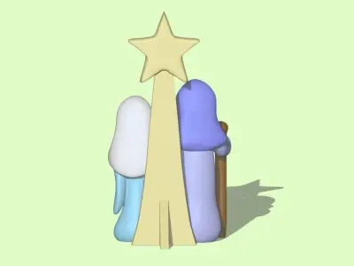 Navidad Scene Xmas 3D print model