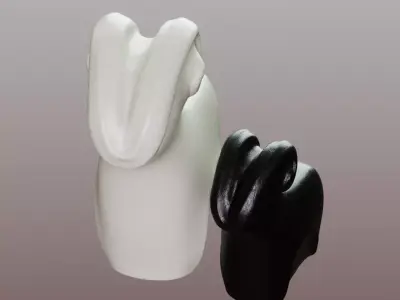 Goat Figurine Low-poly 3D model