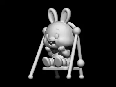 Kawaii Rabbit 3D print model