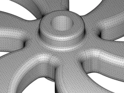 Classic Alloy Wheel Rim 3D print model