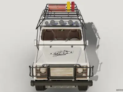 Land Rover Defender Classic 110 With Interior 3D model