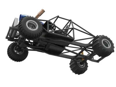 Uphill Sand Racing Dragster Base Version 4 Scale 1 to 25 3D print model