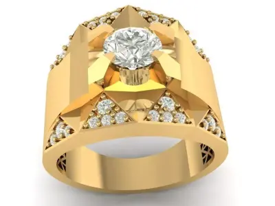 Mens ring  Free 3D print model