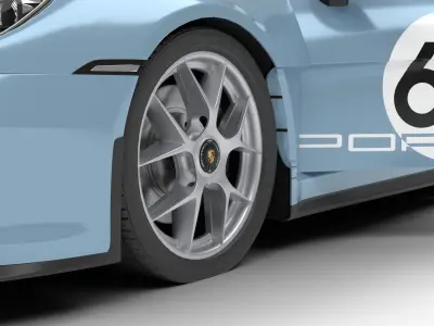Porsche 911 S-T 2024 HQ 3D model