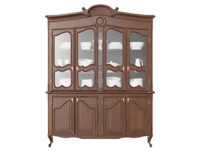 Classic style display cabinet 1400 3D model