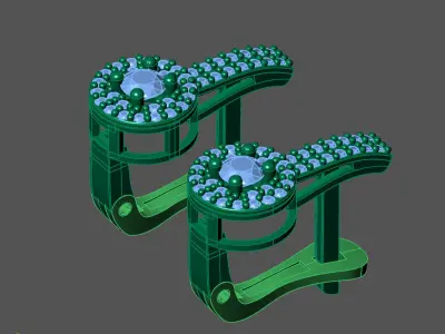 Women Earrings 3DM STL Womens Earring Renders 3D print models   3D print model 27