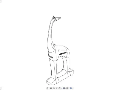 Abstract 3DPS Giraffe 3D print model