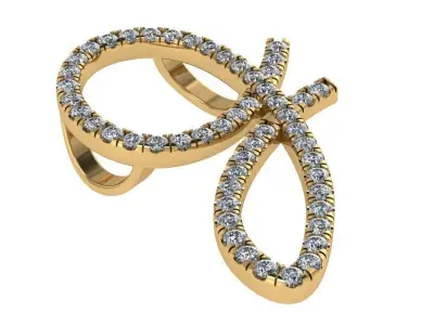 J Letter Diamond Pendant 0767 3D print model