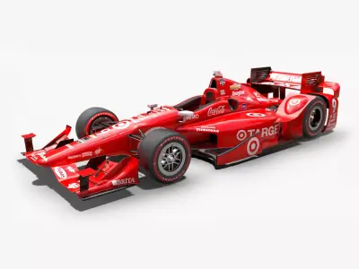 Dallara Open Wheel Car Chevrolet 2015 PBR Low-poly 3D model