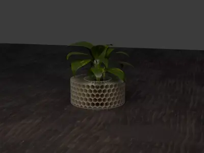 HoneyComb Vase 3D print model