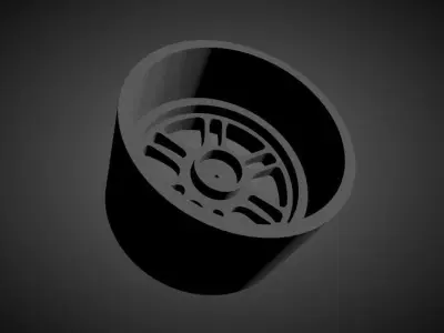 JNC 021 scalable and Printable rim 3D print model