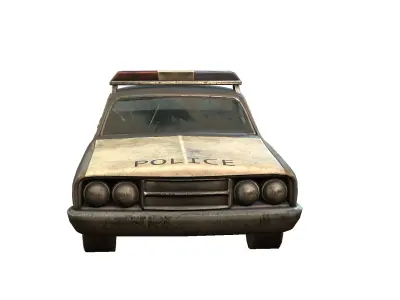 Car Police Low-poly 3D model